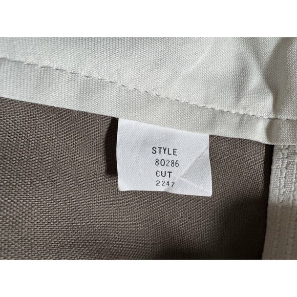 VTG Flex Slax Brown Pleated Perma Prest Pants Size 36 X 29 Sears Career READ - Picture 7 of 7